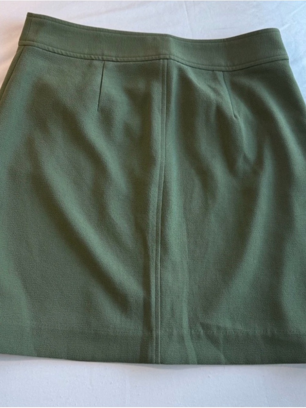 Banana Republic Olive Green Button-Front A-Line Skirt Women’s Size 8 Fully Lined - Picture 2 of 6